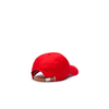 Lacoste Red Contrast Strap And Oversized Crocodile Strapback Cap - OSFA