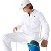 Men's Lacoste White/White Sport Lightweight Bi-Material Hoodie