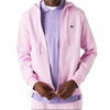 Men's Lacoste Pink Kangaroo Pocket Fleece Hoodie Sweatshirt
