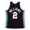 Men's Mitchell & Ness Black NBA Memphis Grizzlies Jason Williams Swingman Jersey