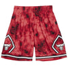 Mitchell & Ness Red NBA Chicago Bulls 1997-98 Galaxy Swingman Shorts