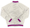 Men's Mitchell & Ness White NBA Toronto Raptors Lightweight Satin Jacket