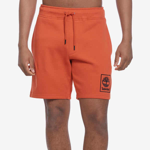 Men's Timberland Burnt Ochre Stack Logo Sweatshorts