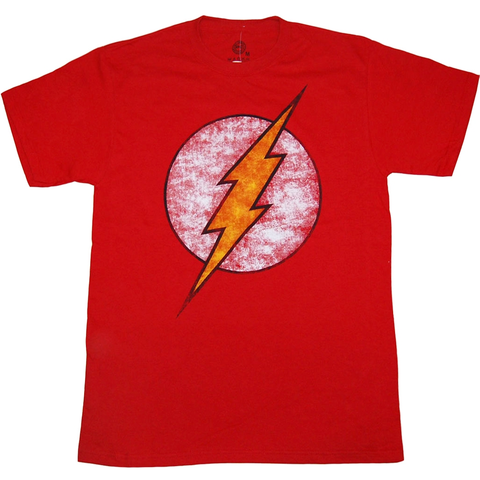 Men's Impact Merch Red The Flash Distressed T-Shirt