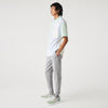 Lacoste Grey Chine Slim Fit Heathered Cotton Blend Tracksuit Trousers