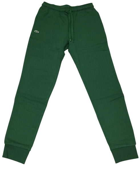 Mens Lacoste Green Sport Tennis Track Pants in Fleece