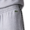 Men's Lacoste Grey Chine/Black Signature Striped Fleece Jogging Pants