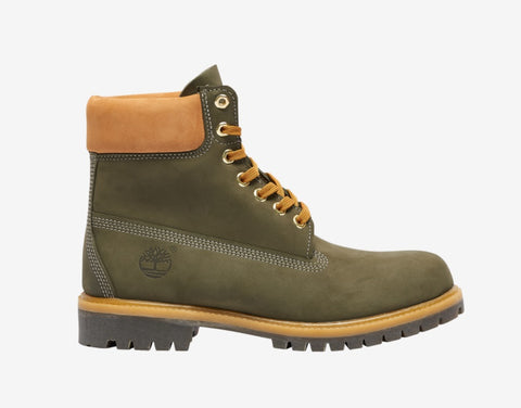 Timberland 6 In. Premium Boot Dark Green Nubuck