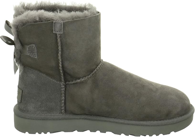 Women's UGG Mini Bailey Bow II Grey (1016501-Grey)