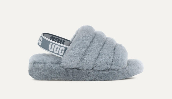 Women's UGG Fluff Yeah Slide Ash Fog (1095119-AFG)