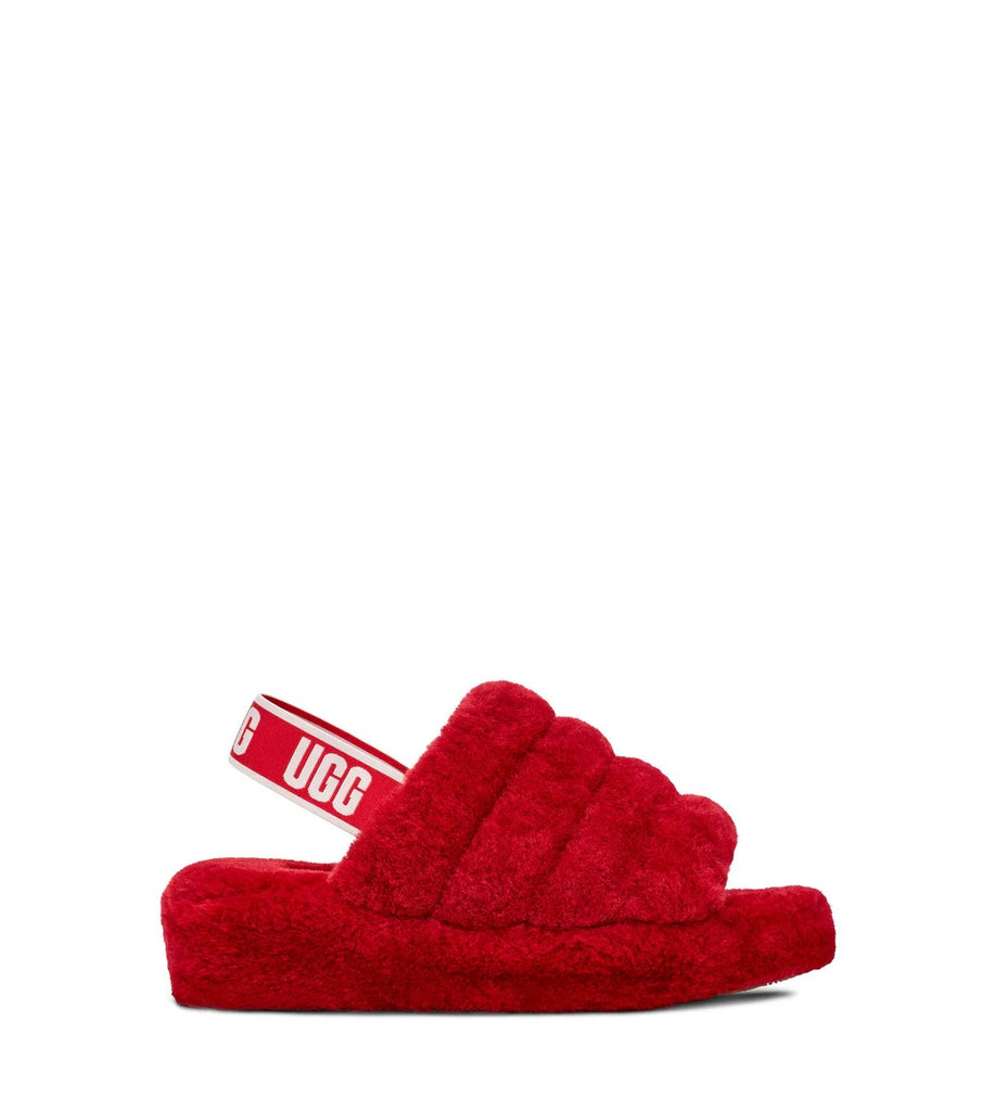 Women's UGG Fluff Yeah Slide Ribbon Red (1095119-RBRD)