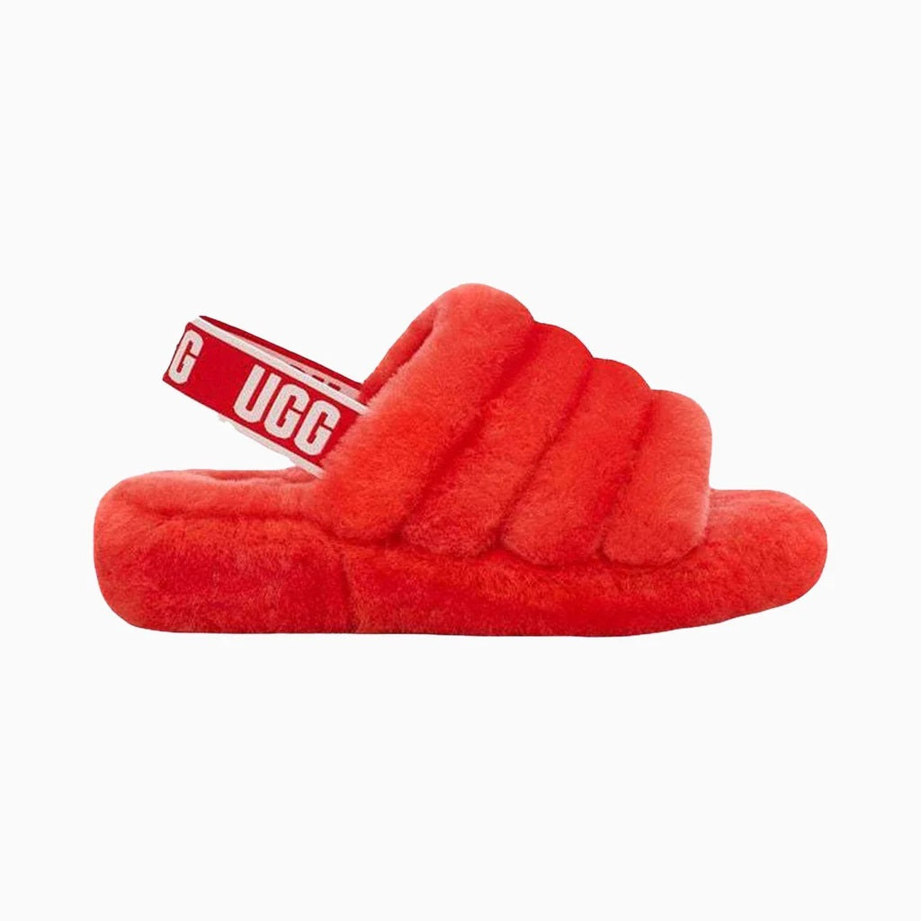 Women's UGG Fluff Yeah Slide Red Currant (1095119-RCRR)