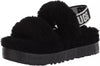 Women's UGG Oh Fluffita Platform Slippers Black (1120876BLK)