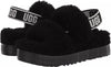 Women's UGG Oh Fluffita Platform Slippers Black (1120876BLK)