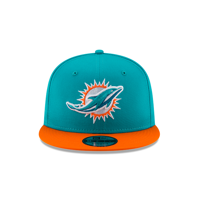 New Era 9Fifty Teal/Orange NFL Miami Dolphins 2Tone Basic Snapback (11872983) - OSFM