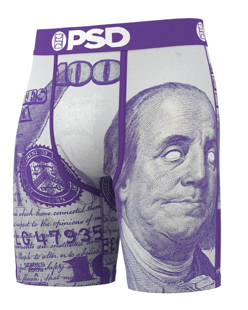 Men's PSD Multi C-NOTE PURP Boxer Briefs