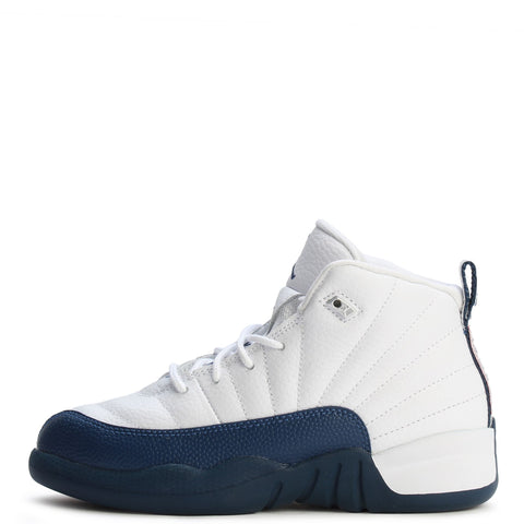Little Kid's Jordan 12 Retro White/French Blue (151186 114)