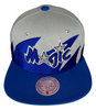 Mitchell & Ness Gray/Blue NBA Orlando Magic Sharktooth HWC Snapback - OSFA