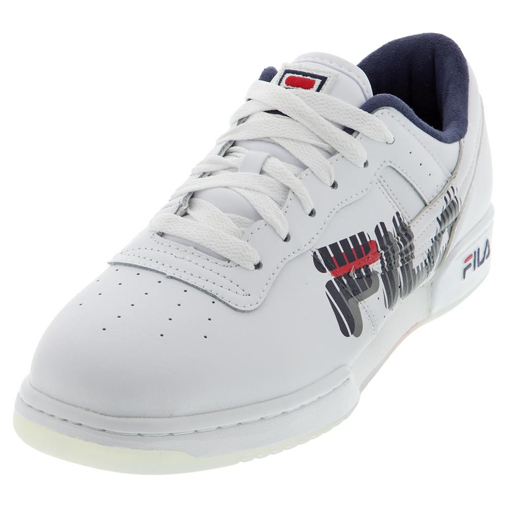 Men's Fila Original Fitness Graphic White/Fila Navy/Fila Red (1FM00700 125)