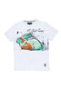Men's A. Tiziano White Rubin Short Sleeve Jersey Graphic Crew T-Shirt