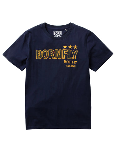 Men's Born Fly Navy Blue Fly Corps T-Shirt