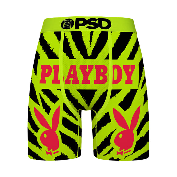 Men's PSD PB Wild Stripes Yellow Boxer Briefs
