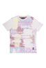 Men's A. Tiziano Creme Darren Graphic Print Crew Neck T-Shirt