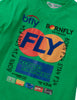 Men's Born Fly Maxed Out Green Tee