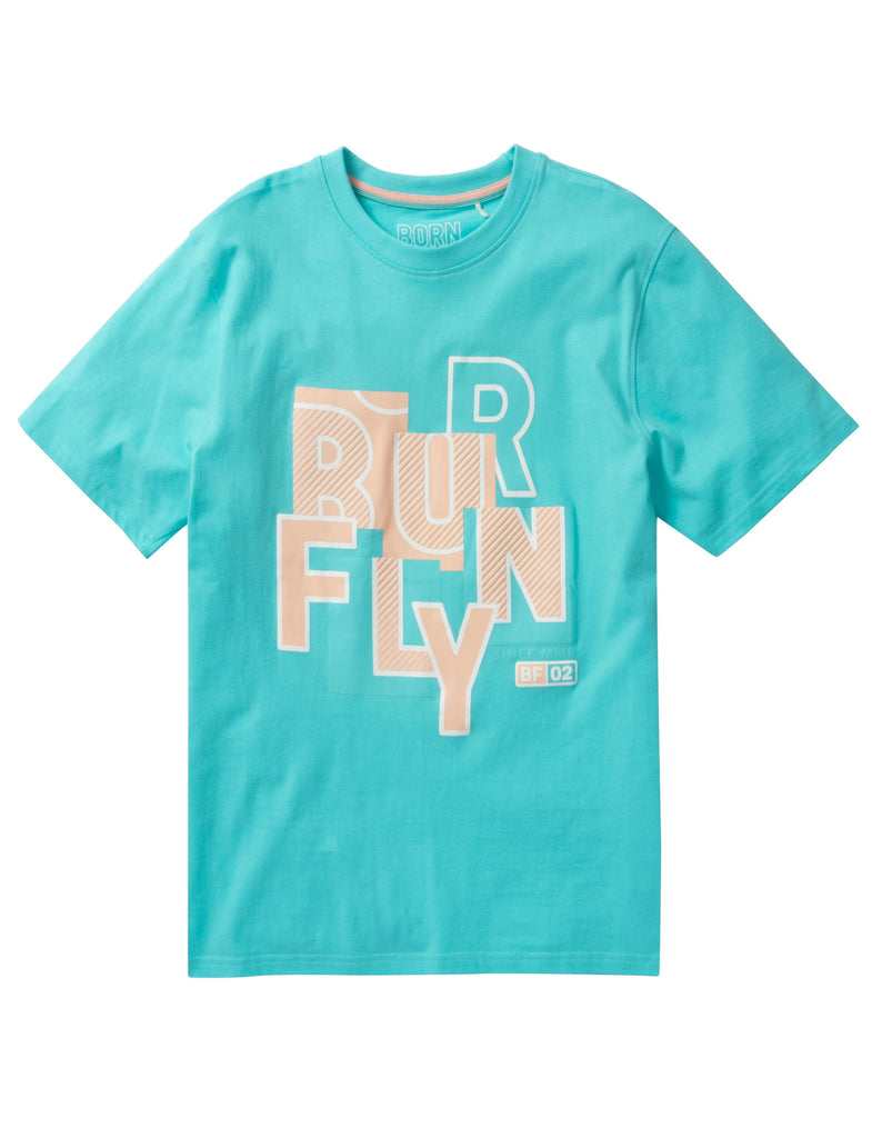 Men's Born Fly Silver Sprung Teal Tee