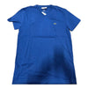 Men's Lacoste Short Sleeve Jersey Pima Reg Fit V Neck T-Shirt Electric