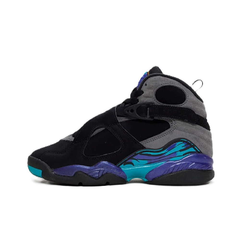 Big Kid's Jordan 8 Retro Black/Multi-Color (305368 006)
