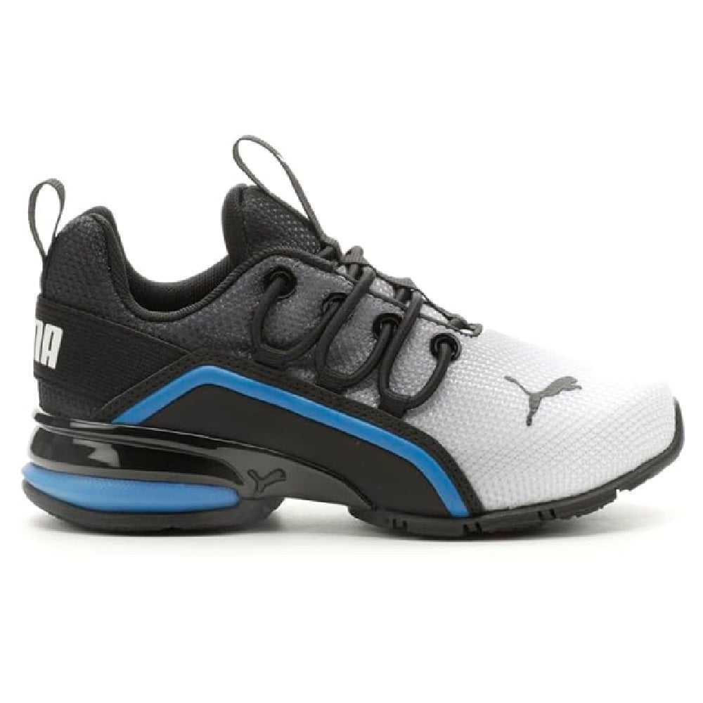 Little Kid's Puma Axelion Mesh AOP Fade Puma White-Vict Blue (309801 02)
