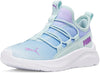 Little Kid's Puma One4All Slip On Aurora Turquoise Surf-Vivid Violet (310262 01)