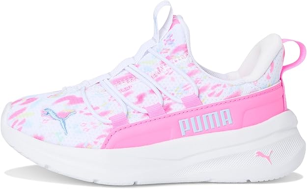 Little Kid's Puma One4All 2.0 Pstel Peonies Puma White-Pink Pixel (313116 01)