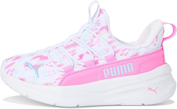 Little Kid's Puma One4All 2.0 Pstel Peonies Puma White-Pink Pixel (313116 01)