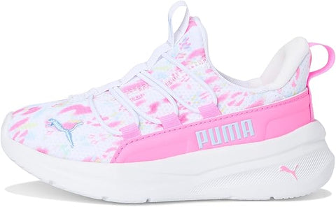 Little Kid's Puma One4All 2.0 Pstel Peonies Puma White-Pink Pixel (313116 01)