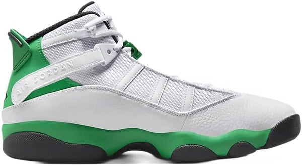 Men's Jordan 6 Rings White/Lucky Green-Black (322992 131)