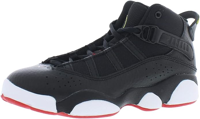 Little Kid's Jordan 6 Rings Black/University Red-White (323432 063)