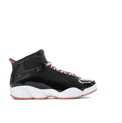 Little Kid's Jordan 6 Rings Black/Rust Pink-White (323432 068)