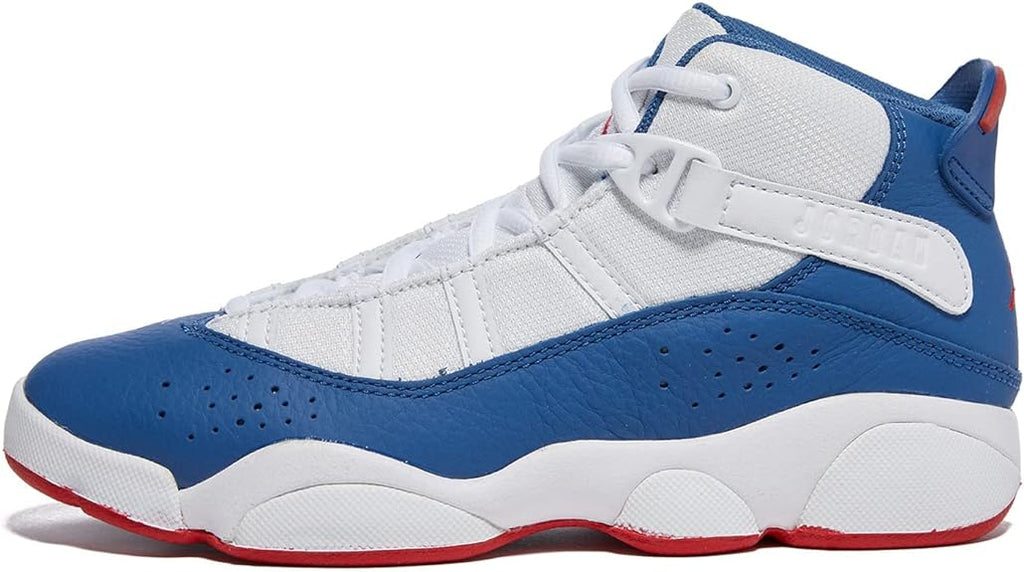 Little Kid's Jordan 6 Rings White/True Blue-University Red (323432 140)