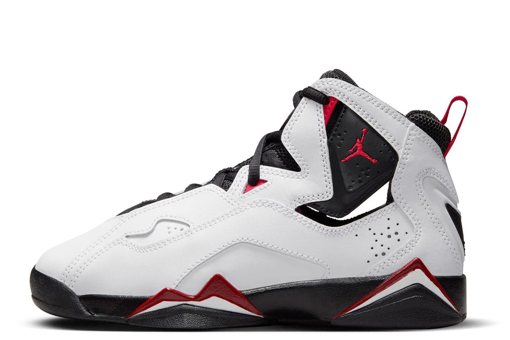 Big Kid's Jordan True Flight White/Black-Varsity Red (343795 100)