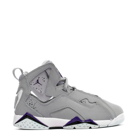 Little Kid's Jordan True Flight Wolf Grey/Court Purple-Black (343796 051)