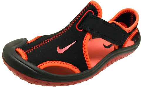 Little Kid's Nike Sunray Protect Blk/Gym Red-Crimson (344926 007)