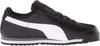 Big Kid's Puma Roma Basic JR Black-White-Puma Silver (354259 01)