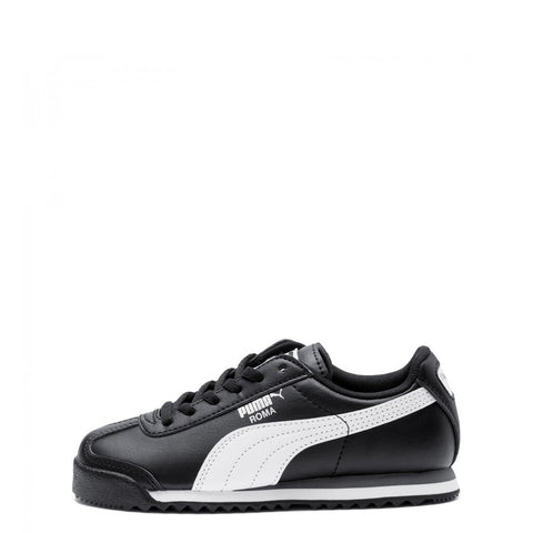 Little Kid's Puma Roma Basic Black/White-Silver (361594 01)