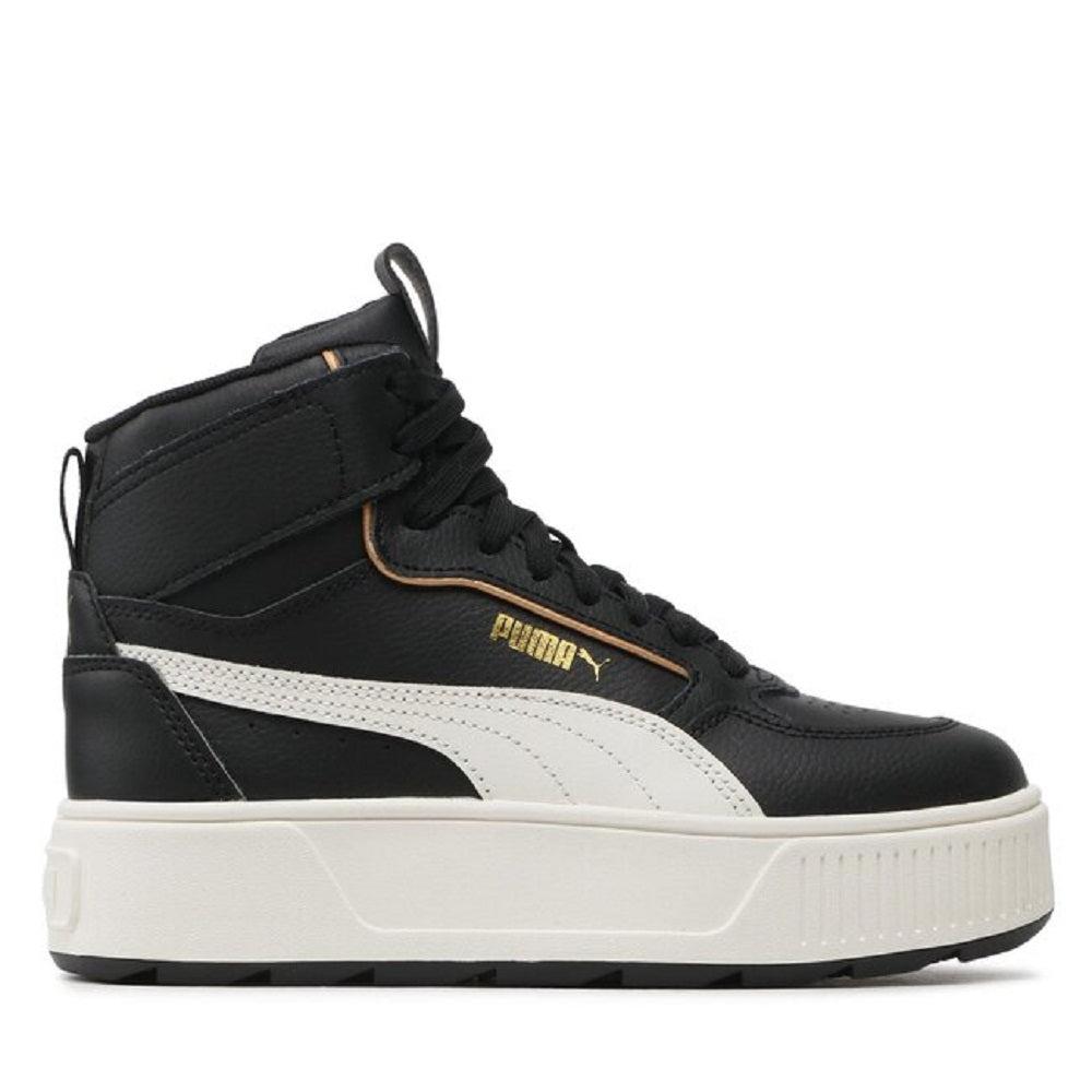 Women's Puma Karmen Rebelle Mid Puma Black/Warm White/Gold (387213 10)