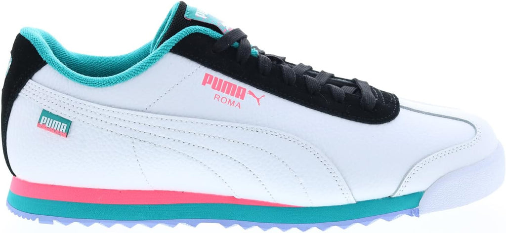 Men's Puma Basic FD Puma Wht/Phantom Blk-Deep Aqua-Sunset Glow (389056 01)