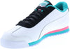 Men's Puma Basic FD Puma Wht/Phantom Blk-Deep Aqua-Sunset Glow (389056 01)