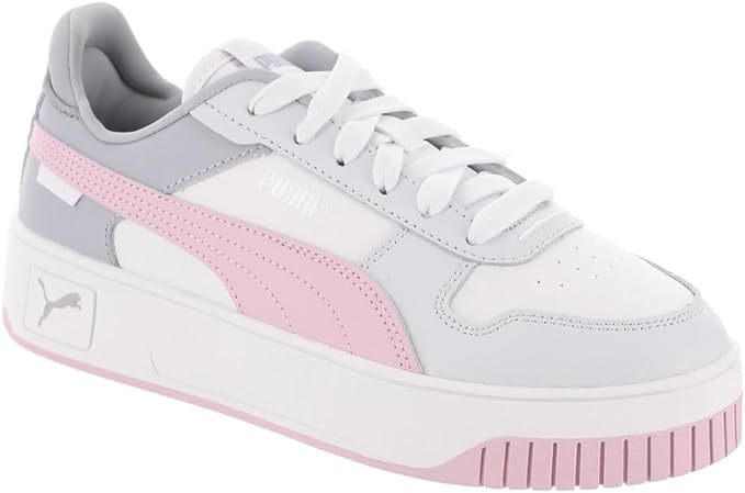 Women's Puma Carina Street Puma White-Grape Mist-Silver (389390 23)