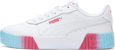 Big Kid's Puma Carina 2.0 Fade Jr White/Sunset Pink (390472 01)
